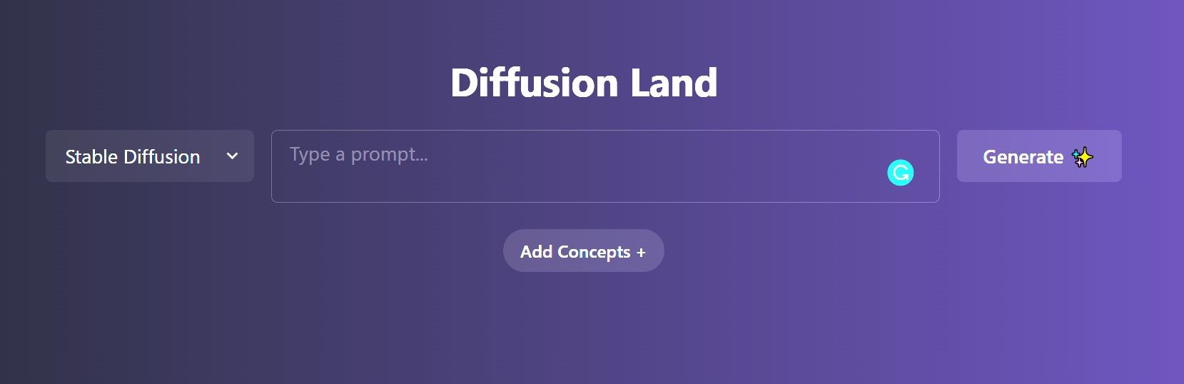 Diffusion Land