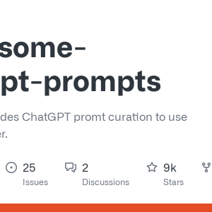 Awesome ChatGPT prompts