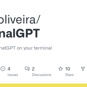 chatGPT on your terminal